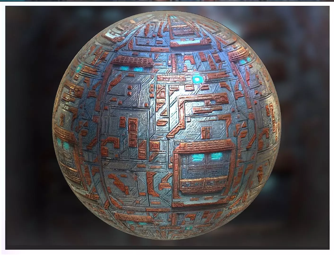 PBR Sci-Fi Seamless Realistic Material SBSAR 4k Texture 013 Texture_0