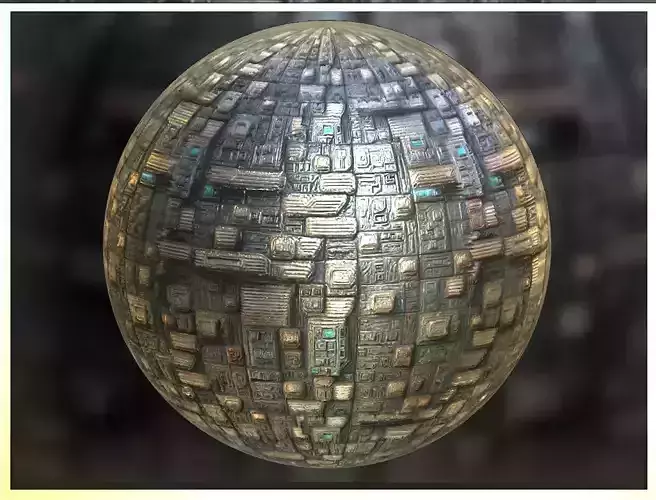 PBR Sci-Fi Seamless Realistic Material SBSAR 4k Texture 08