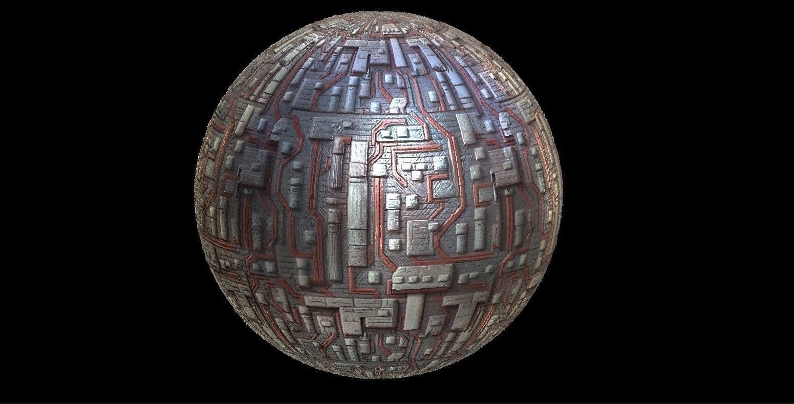 PBR Sci-Fi Seamless Realistic Material SBSAR 4k Texture 06 Texture_1