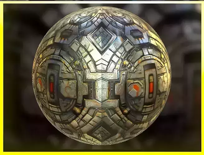 PBR Sci-Fi Seamless Realistic Material SBSAR 4k Texture 04