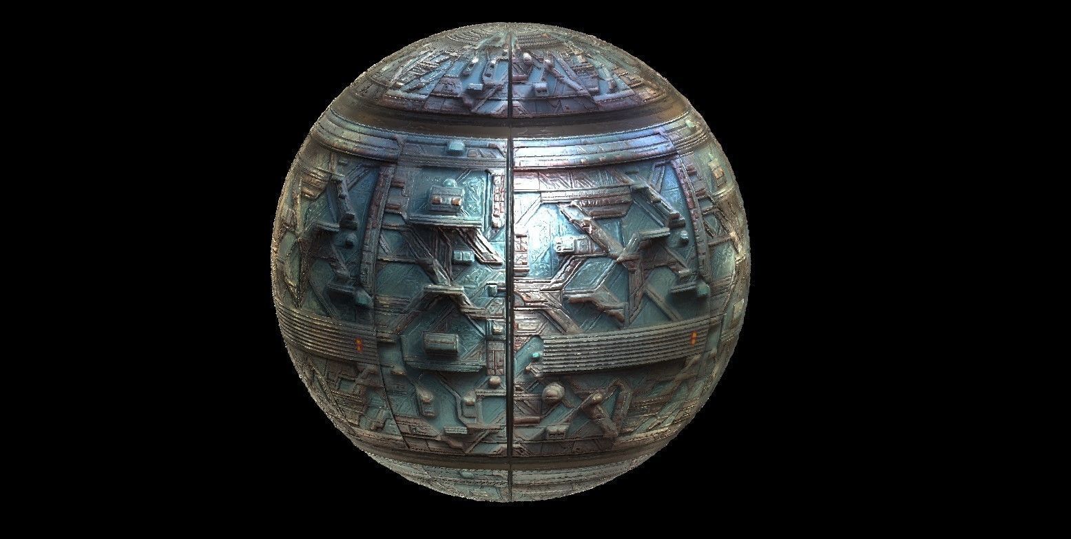 PBR Sci-Fi Seamless Realistic Material SBSAR 4k Texture 02 Texture_1