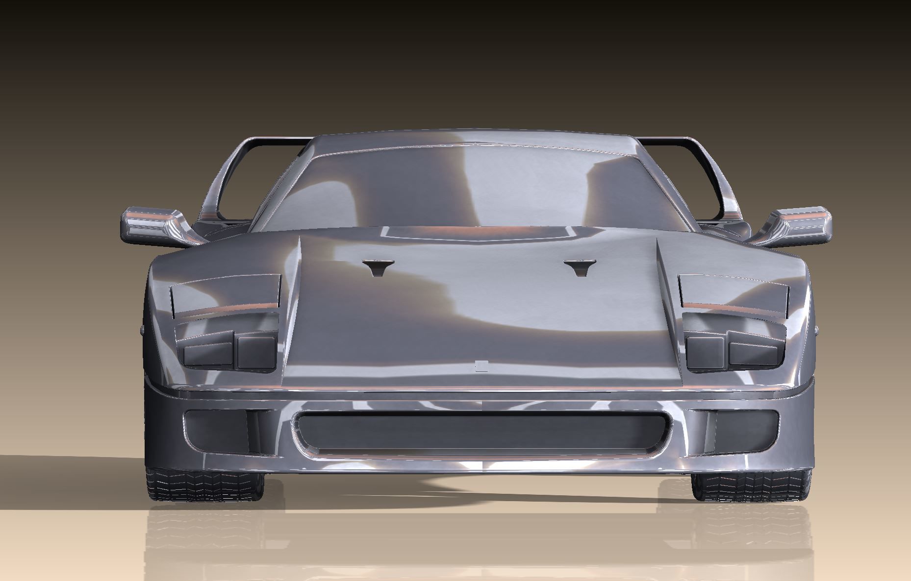 Ferrari F40 - Your Childhood Dream Car Ready for 3D Printing  3D print model_9