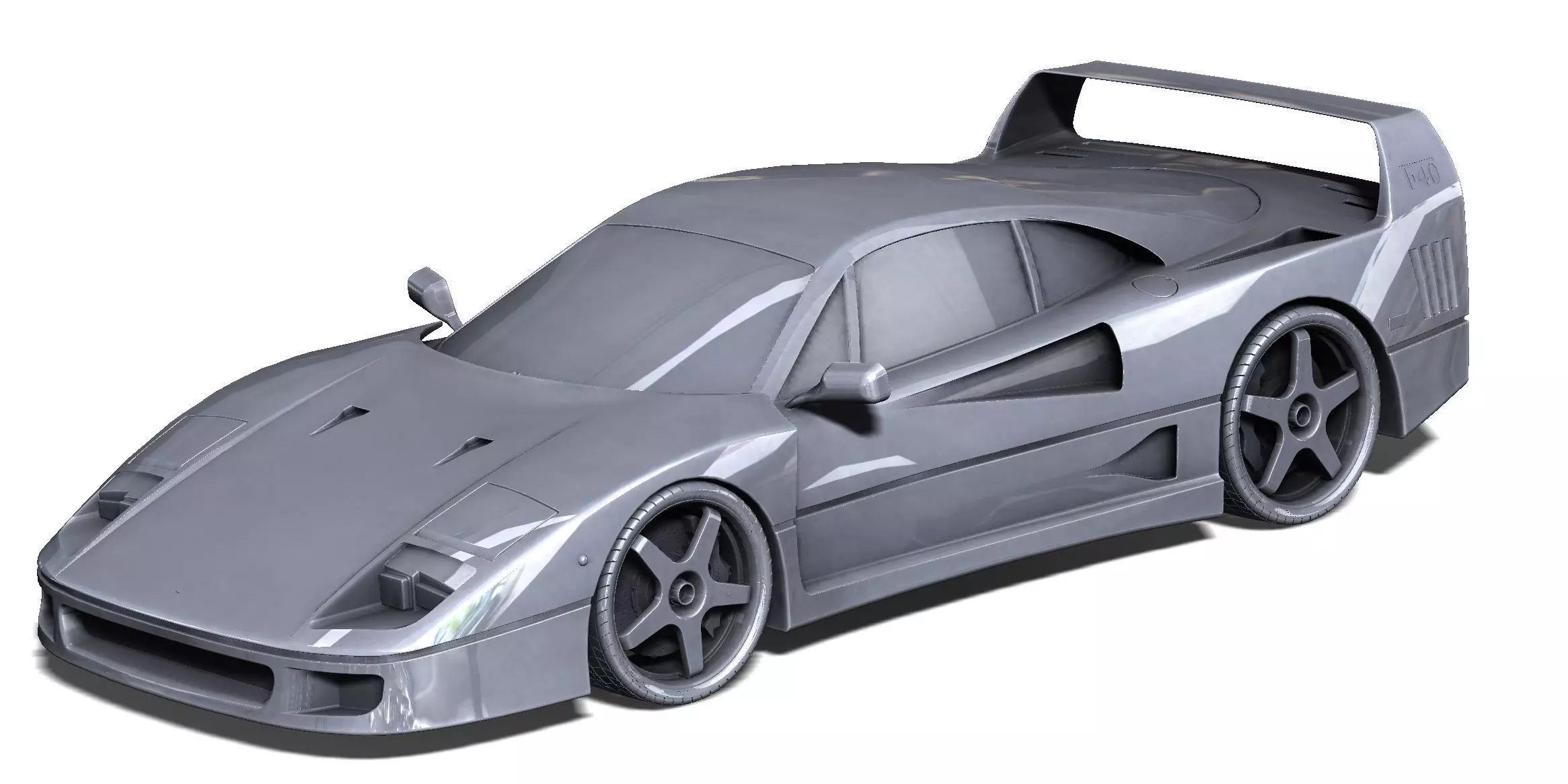 Ferrari F40 - Your Childhood Dream Car Ready for 3D Printing  3D print model_0