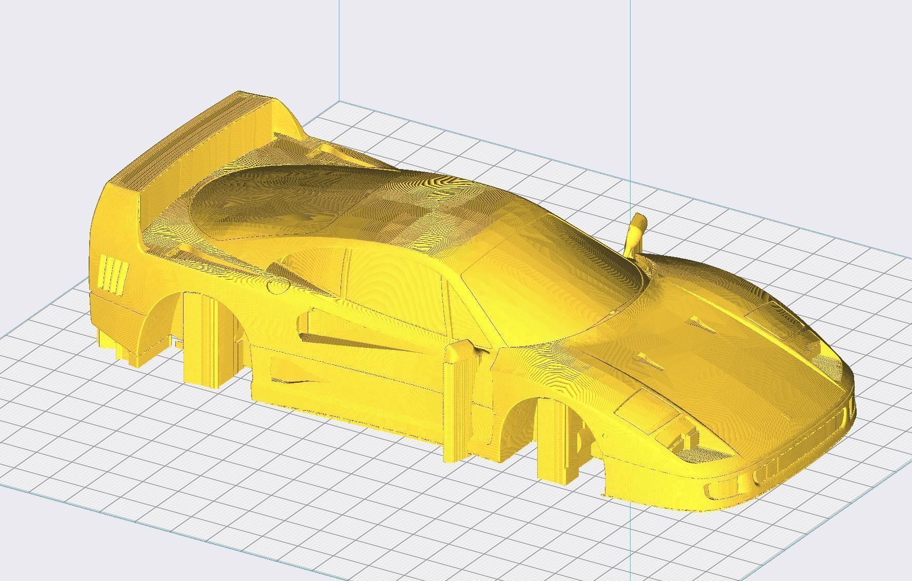 Ferrari F40 - Your Childhood Dream Car Ready for 3D Printing  3D print model_4