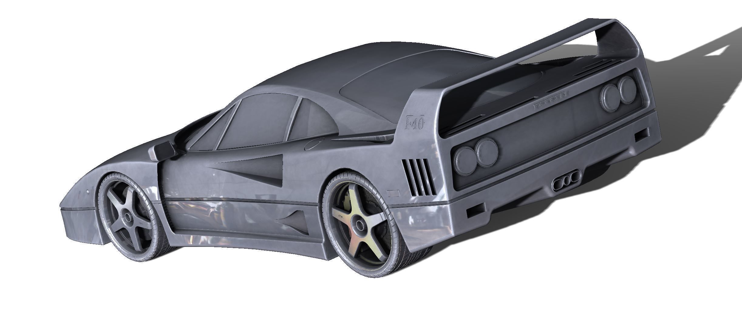 Ferrari F40 - Your Childhood Dream Car Ready for 3D Printing  3D print model_16