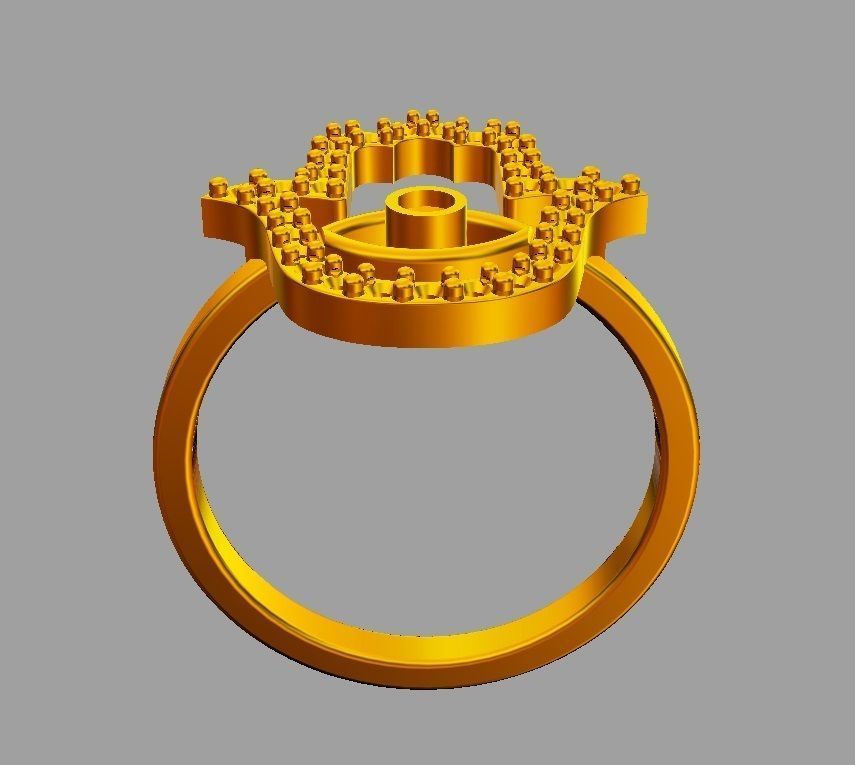 Hamsa Ring 3D print model_10