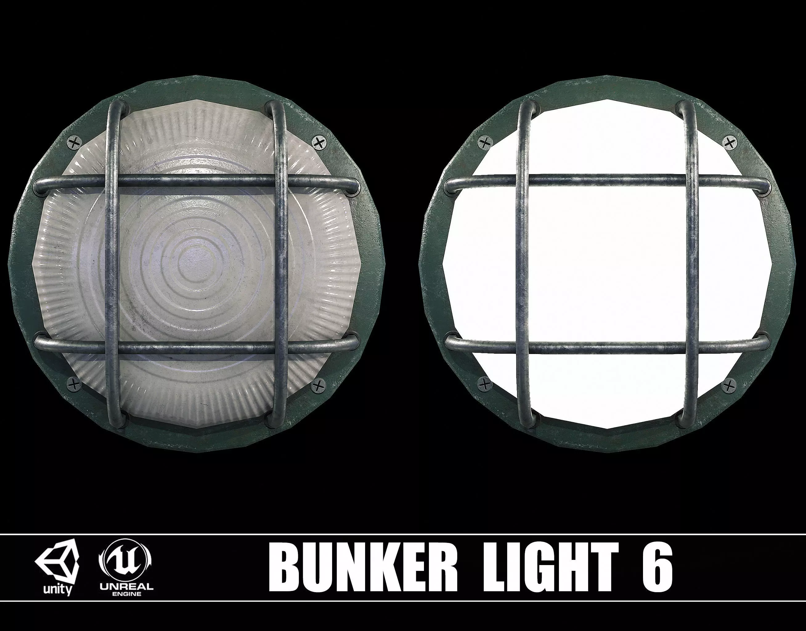 Bunker Light v6 Low-poly 3D model_0