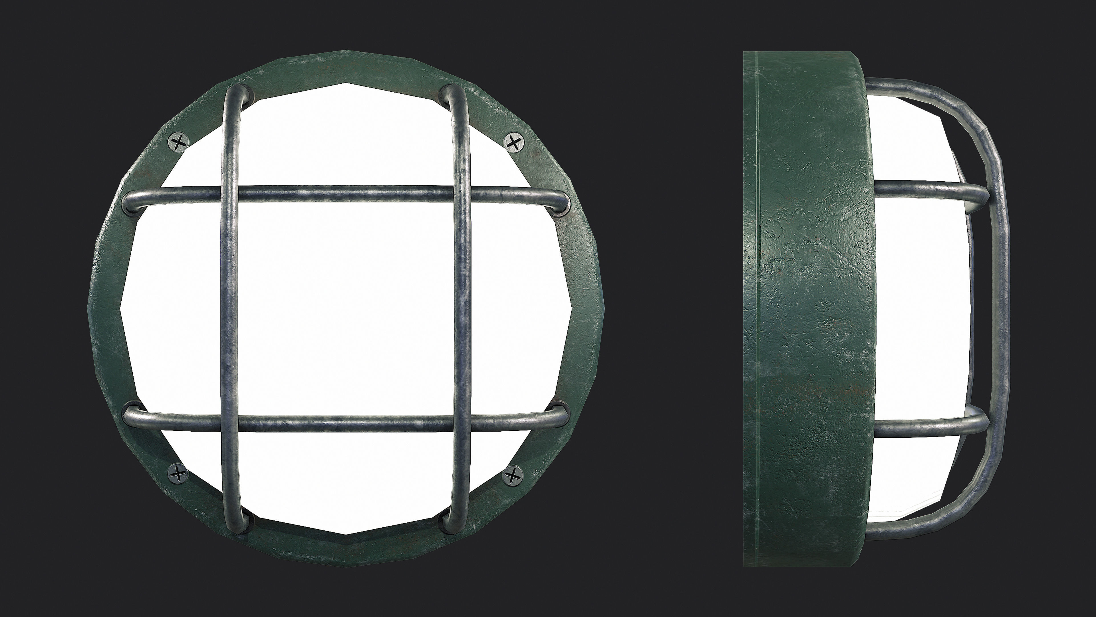 Bunker Light v6 Low-poly 3D model_2