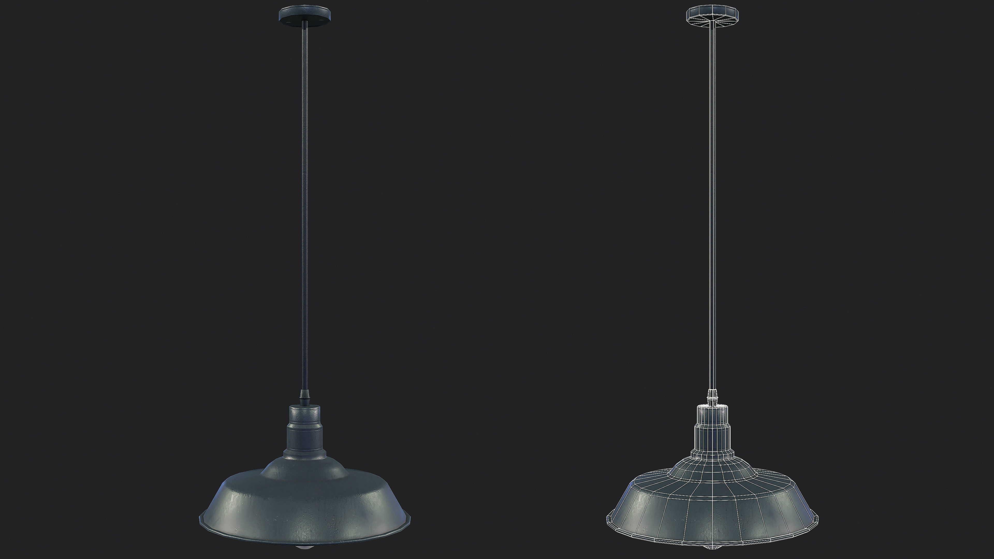 Bunker Light v7 Low-poly 3D model_1