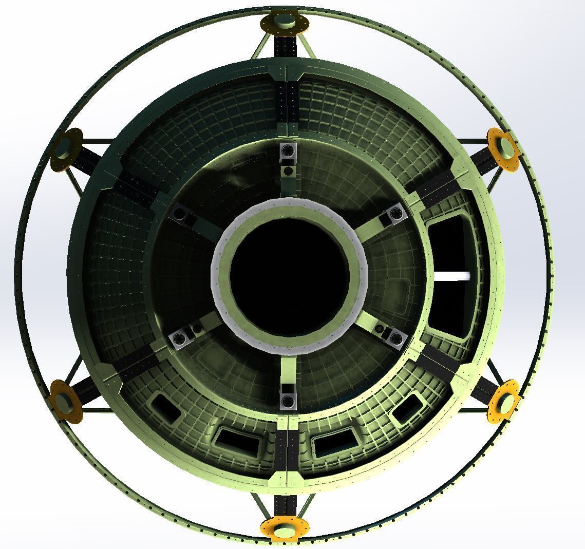 NASA Orion - Artemis Crew Capsule Structure - 17 Detailed Parts 3D print model_11