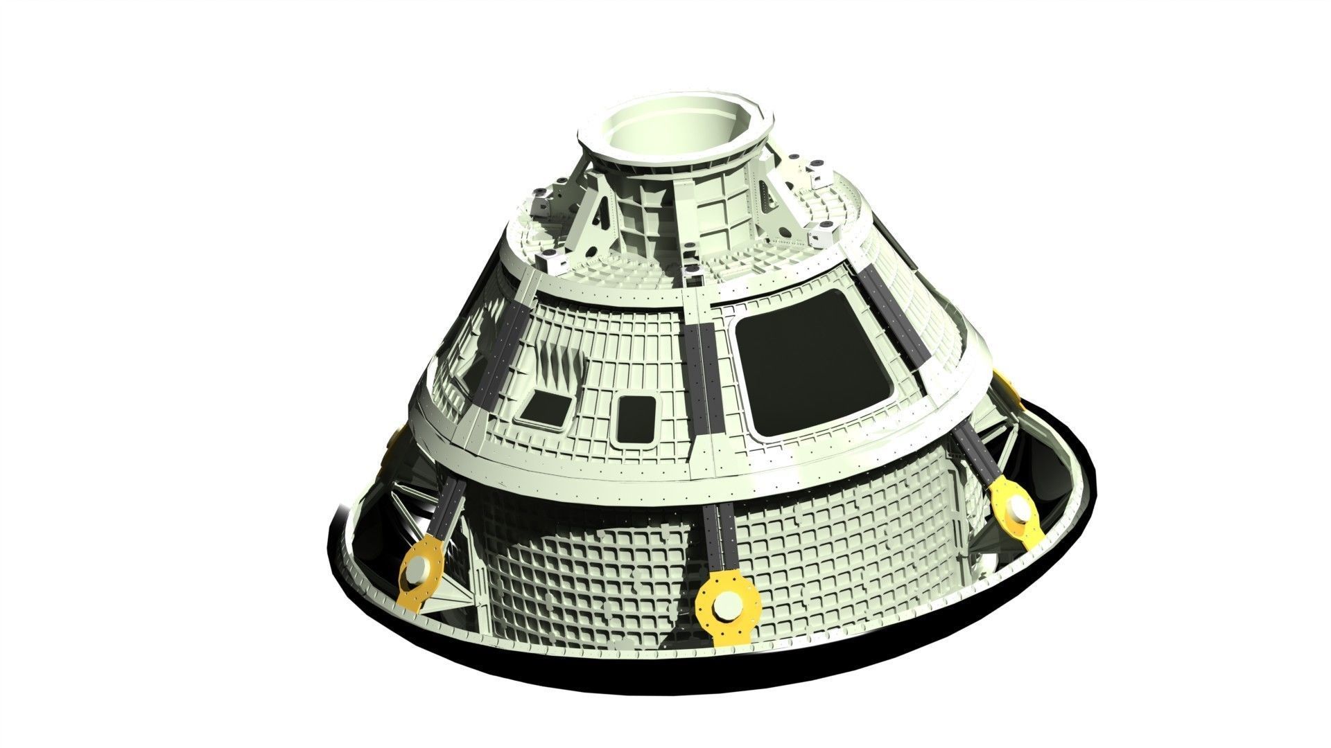 NASA Orion - Artemis Crew Capsule Structure - 17 Detailed Parts 3D print model_10