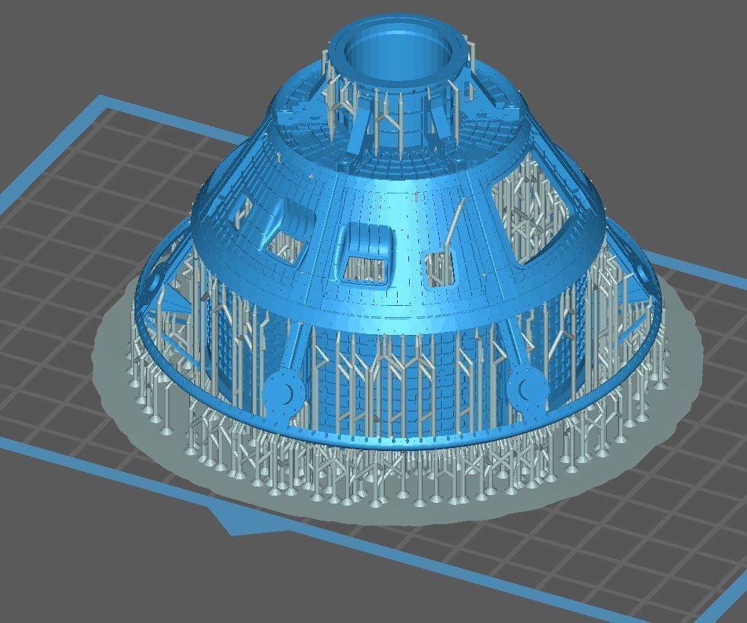 NASA Orion - Artemis Crew Capsule Structure - 17 Detailed Parts 3D print model_13