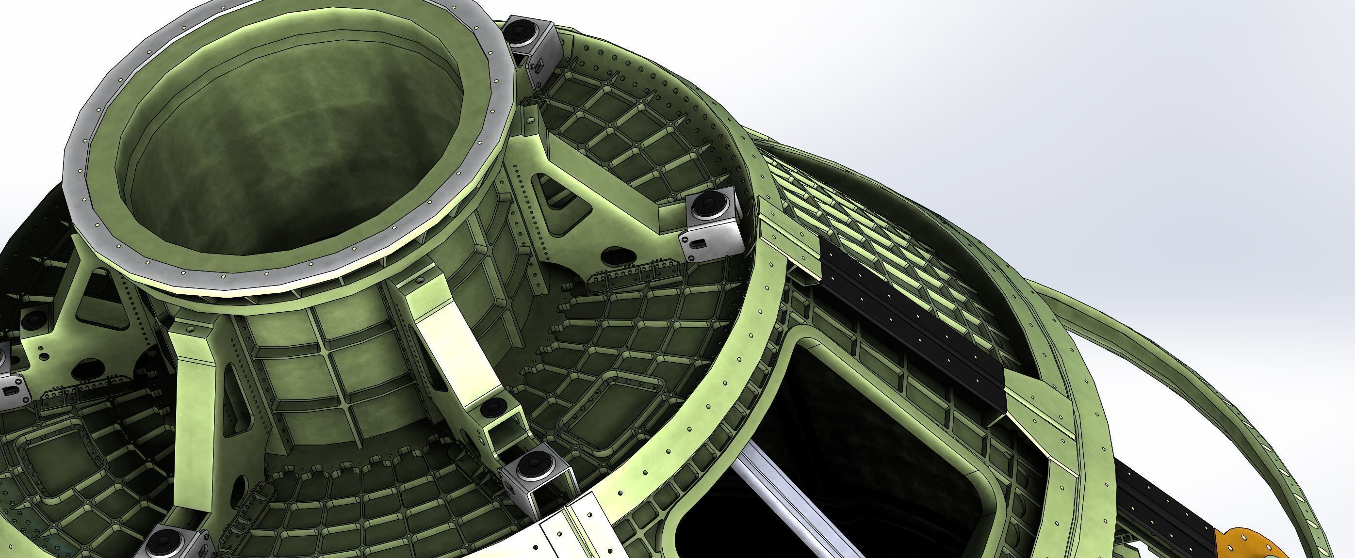 NASA Orion - Artemis Crew Capsule Structure - 17 Detailed Parts 3D print model_7