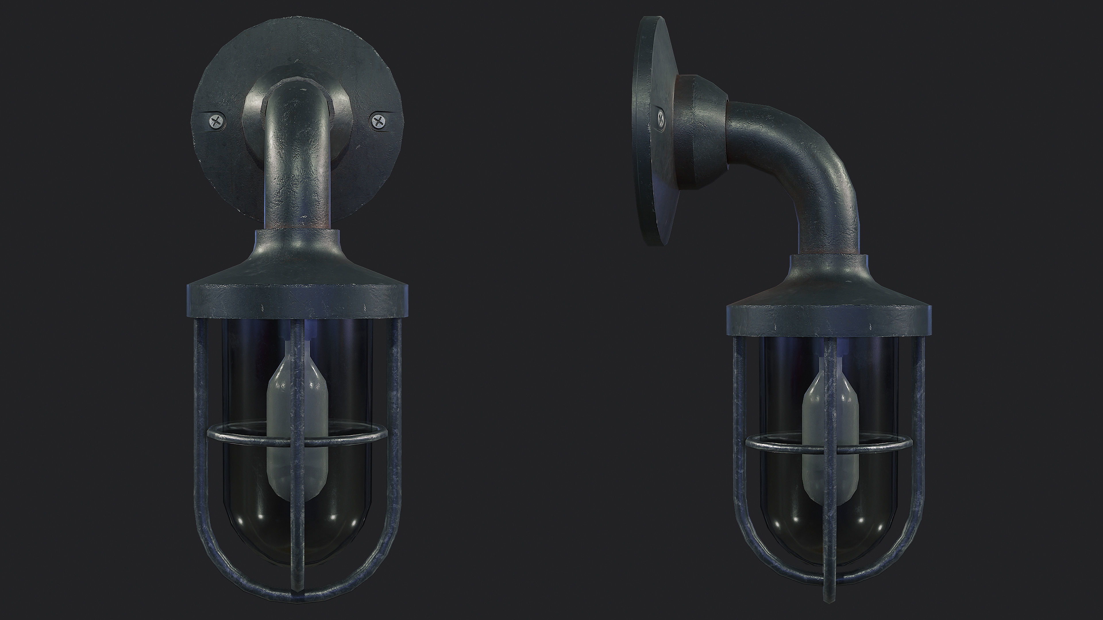 Bunker Light v8 Low-poly 3D model_1