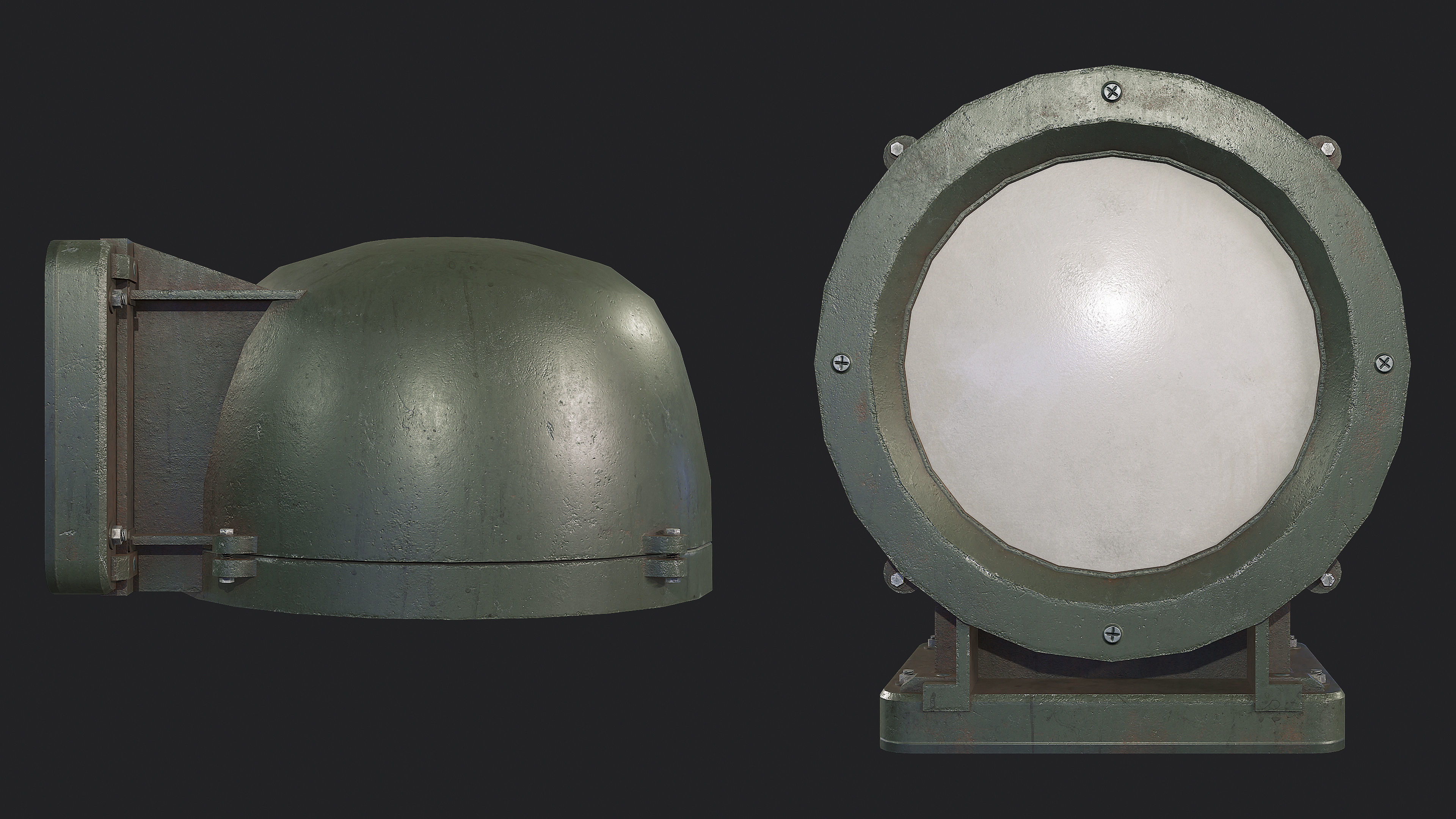 Bunker Light v9 Low-poly 3D model_2