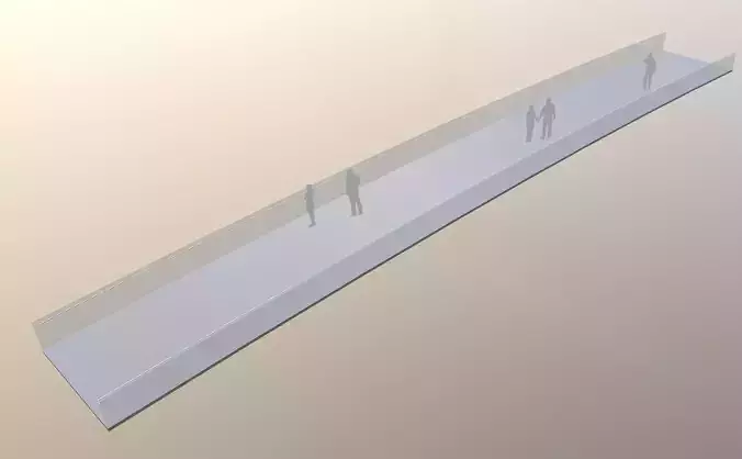 Simple bridge Free 3D model