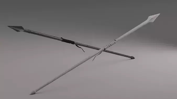 Bloody Spartan spear 3D model