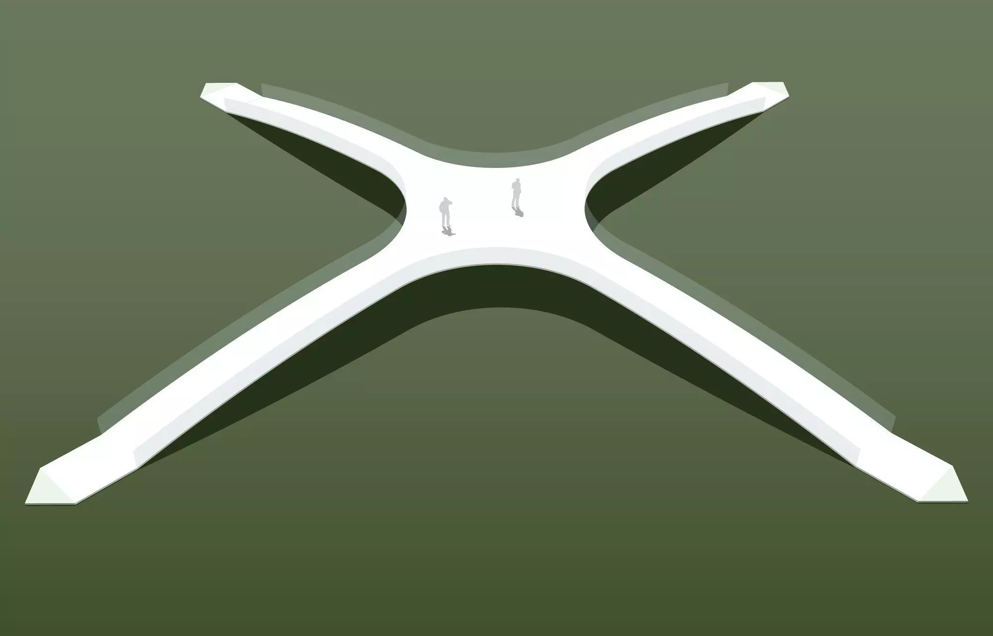 X bridge in concept Free 3D model_0