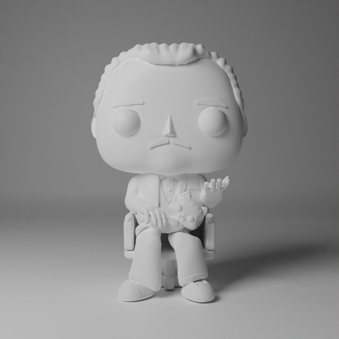 3D Vito Corleone The Godfathers Funko Pop Figures 3D model_1