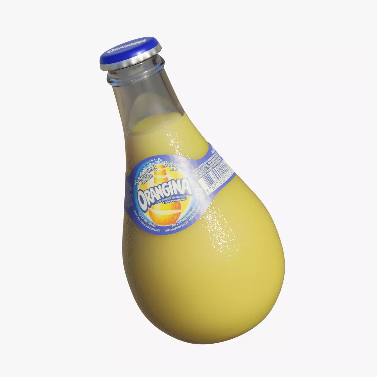 Orangina Bottle 3D model_0