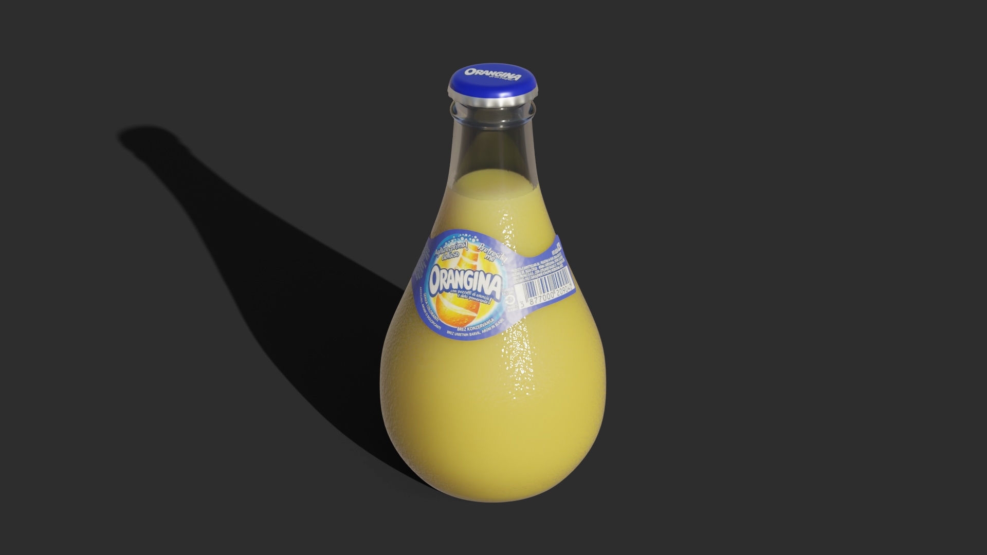 Orangina Bottle 3D model_2