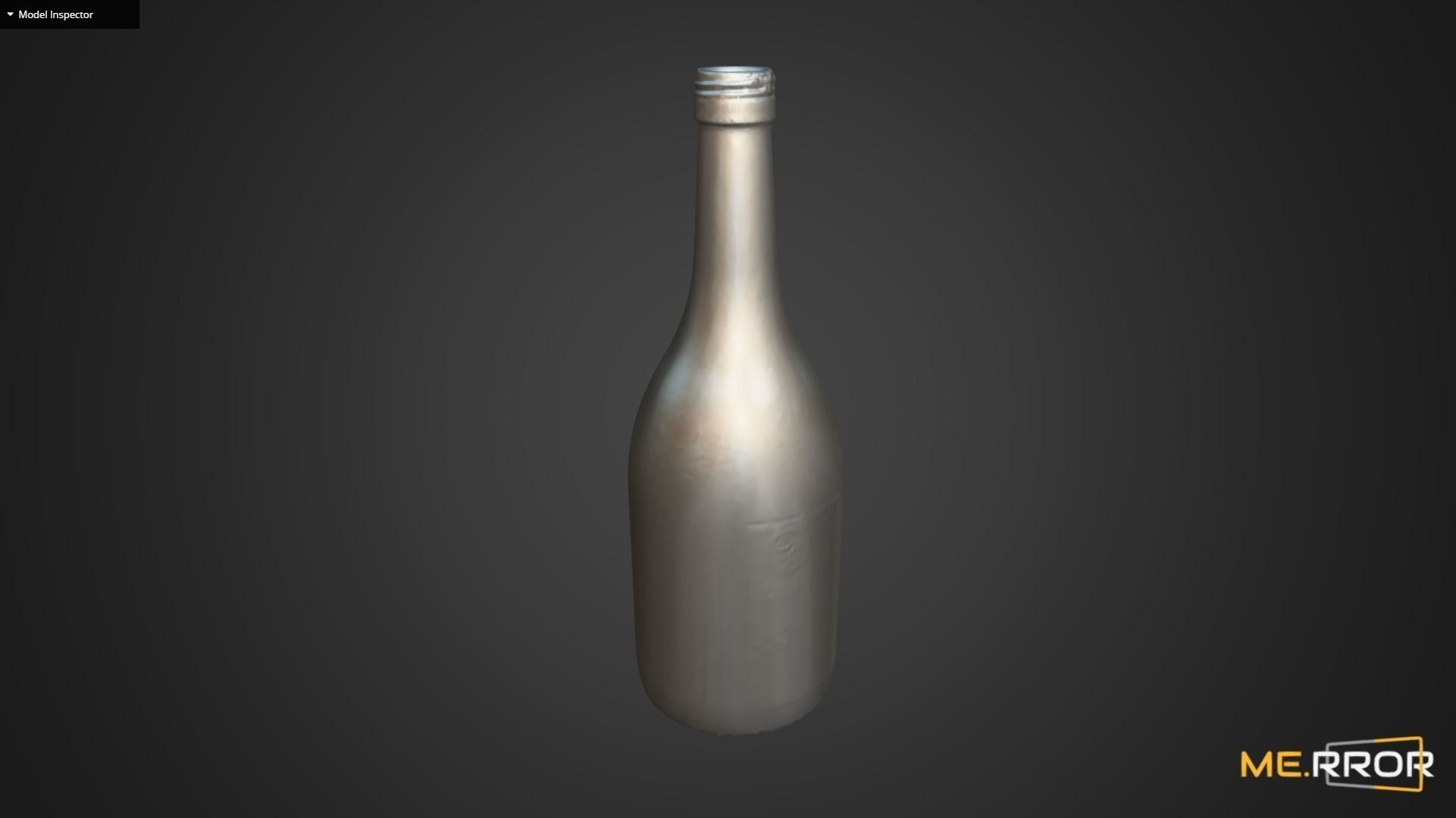 Japanese Alcoholic Beverage Sake Bottle 3D model_7