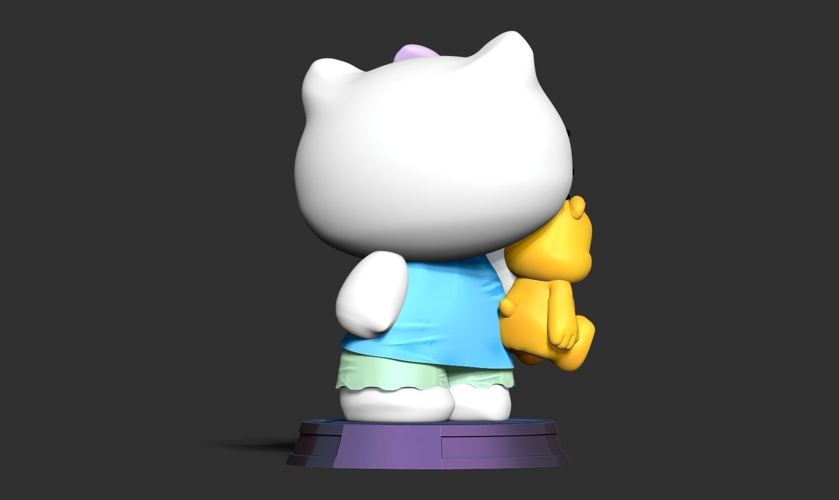 Good night Hello Kitty 3D print model_7