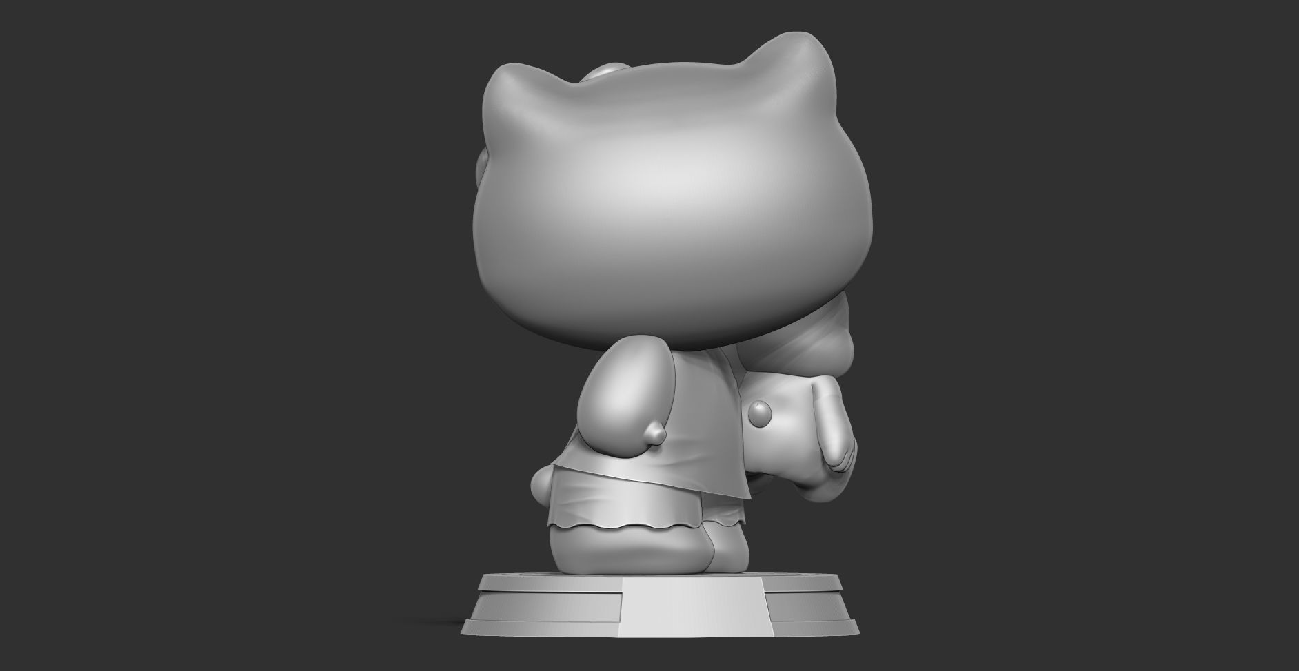 Good night Hello Kitty 3D print model_9