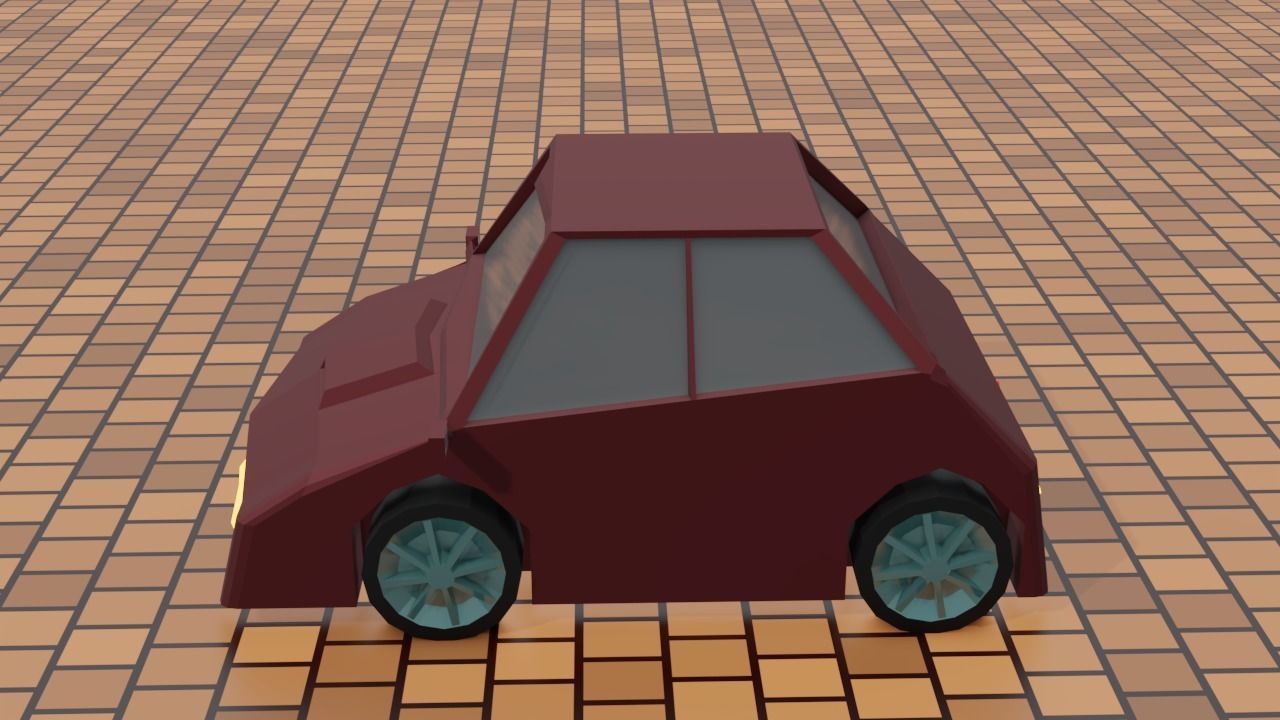 motor car Free 3D model_4
