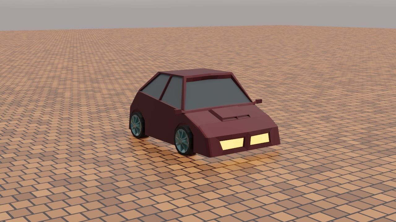 motor car Free 3D model_2