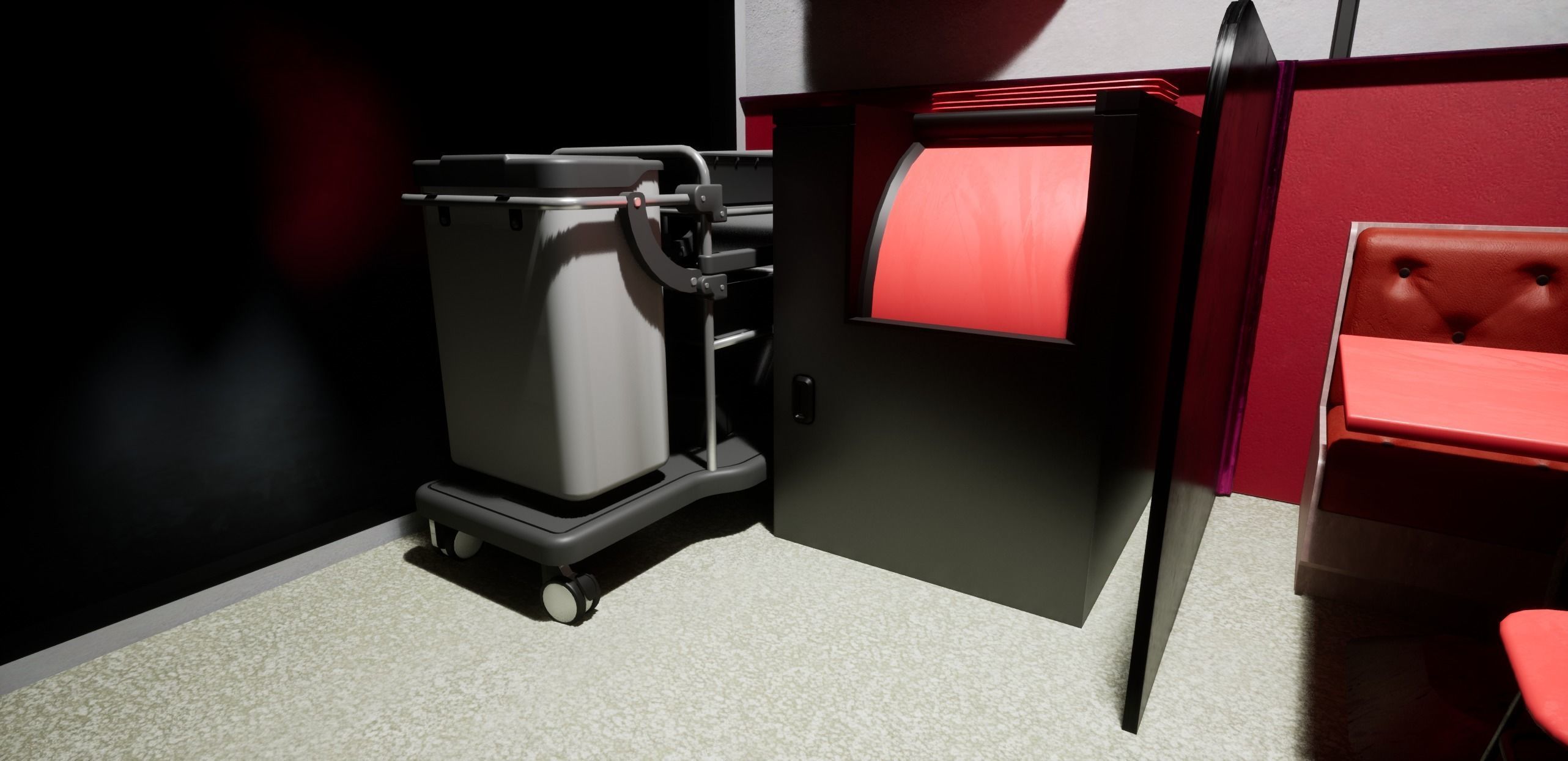 Cyberpunk Burger Restaurant 3D model_8