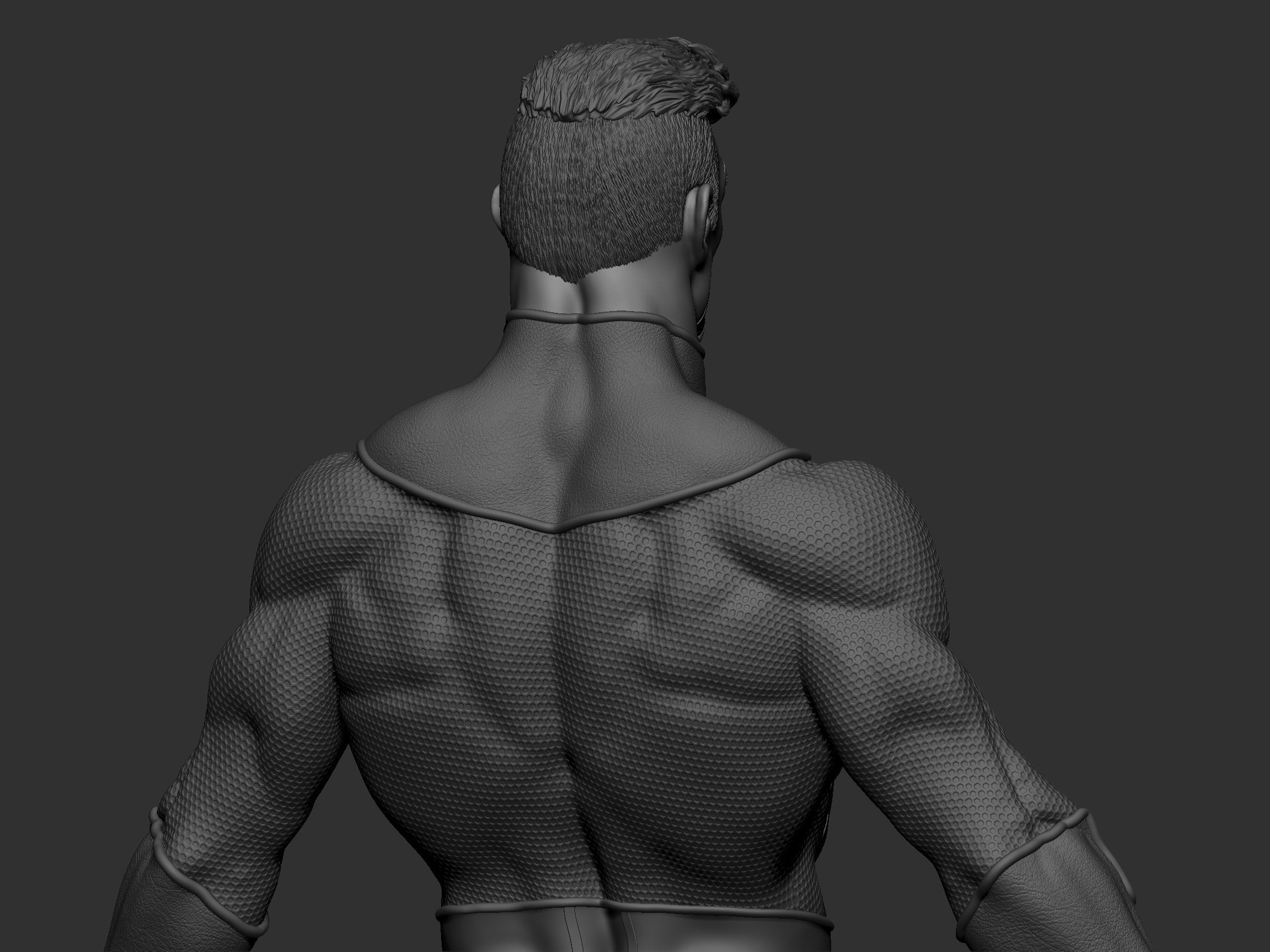 Omniman statue of superhero 3D print model_1