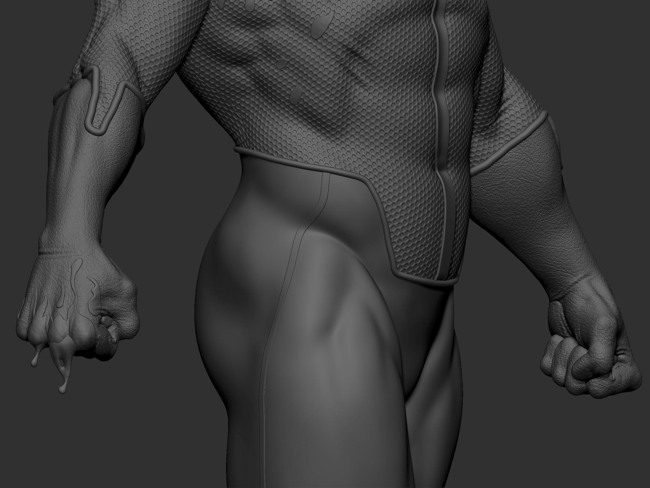 Omniman statue of superhero 3D print model_3