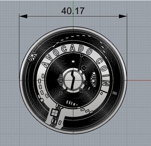 COIN AVOCADO AVOCADOCOIN TOKEN 3D print model_6