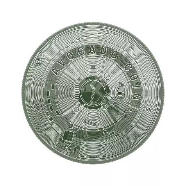 COIN AVOCADO AVOCADOCOIN TOKEN 3D print model_0