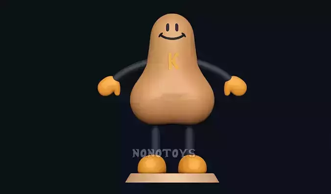 Krotchy potato figure 3D print model
