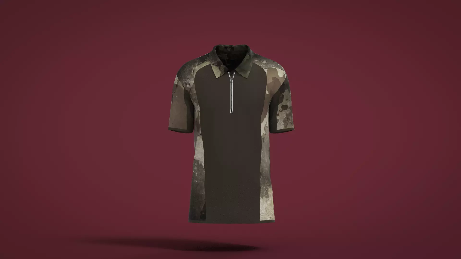 Military Outfit - T-shirt Low-poly 3D model