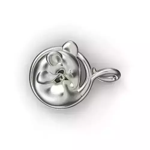 PENDANT NECKLACE RAT MICE RATON RATA MOUSE 3D print model