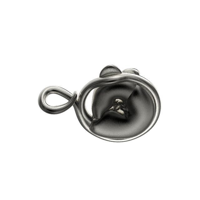 PENDANT NECKLACE RAT MICE RATON RATA MOUSE 3D print model_6