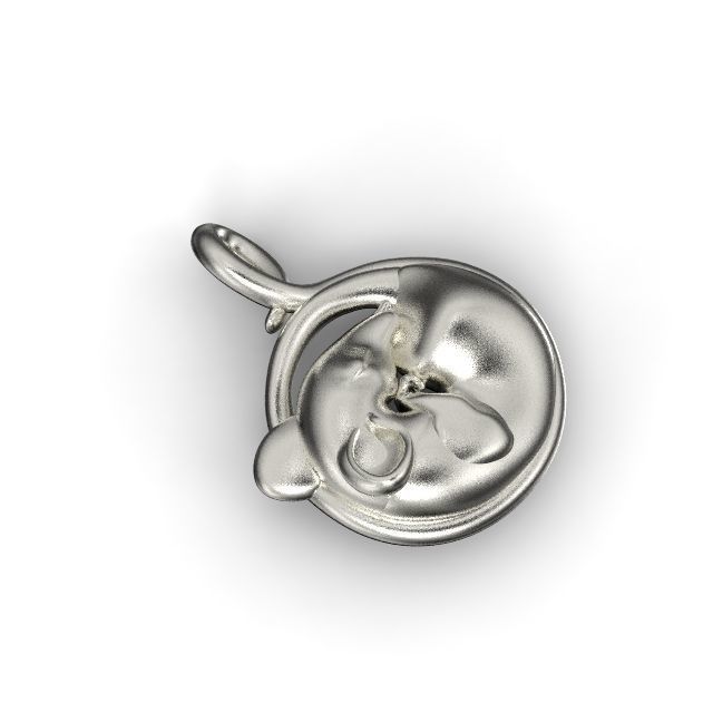 PENDANT NECKLACE RAT MICE RATON RATA MOUSE 3D print model_3