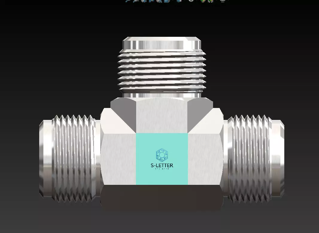 Tee Adapter 3D model