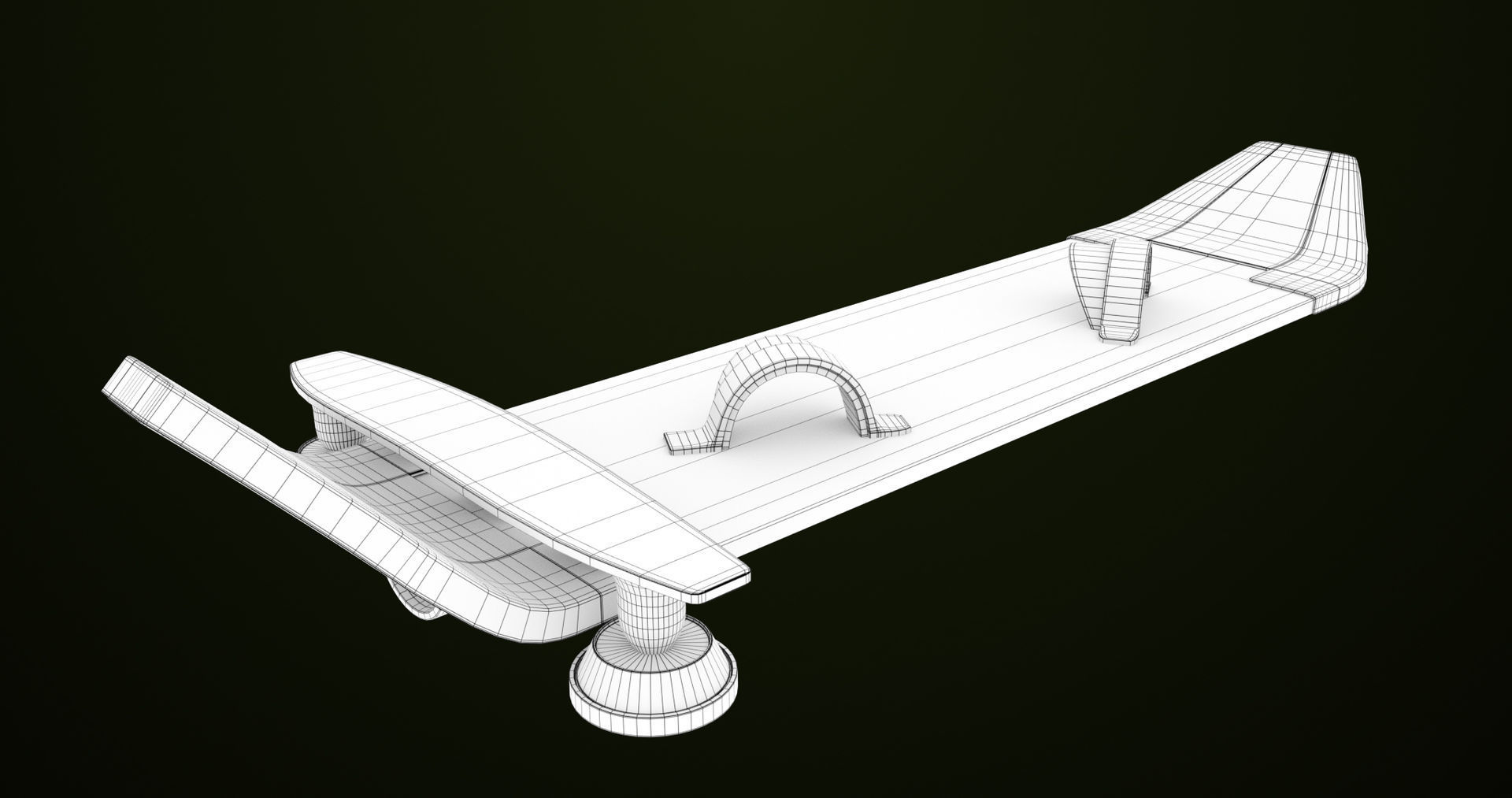 Sci Fi Hoverboard 8 All PBR Unity UE Textures Included Low-poly 3D model_23