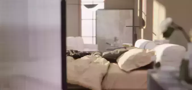 Bedroom with bed and window