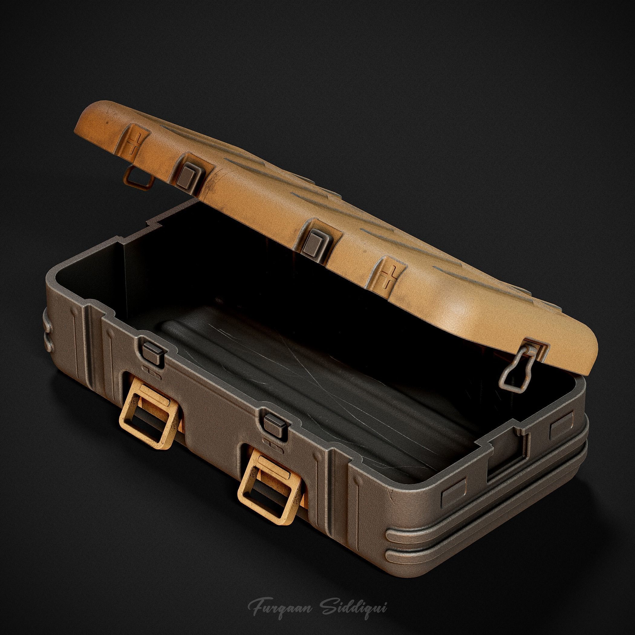 Military Weapon Crate  Low-poly 3D model_7