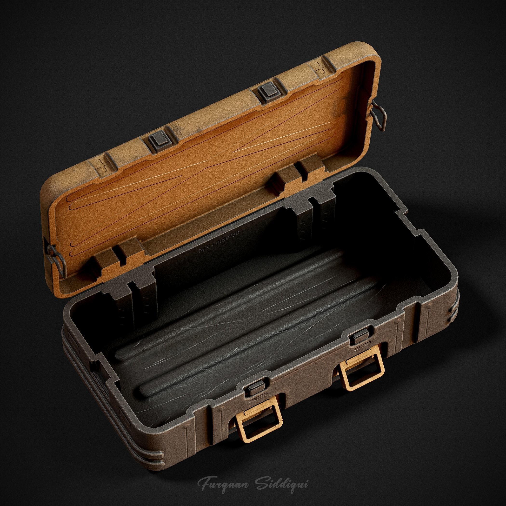 Military Weapon Crate  Low-poly 3D model_8