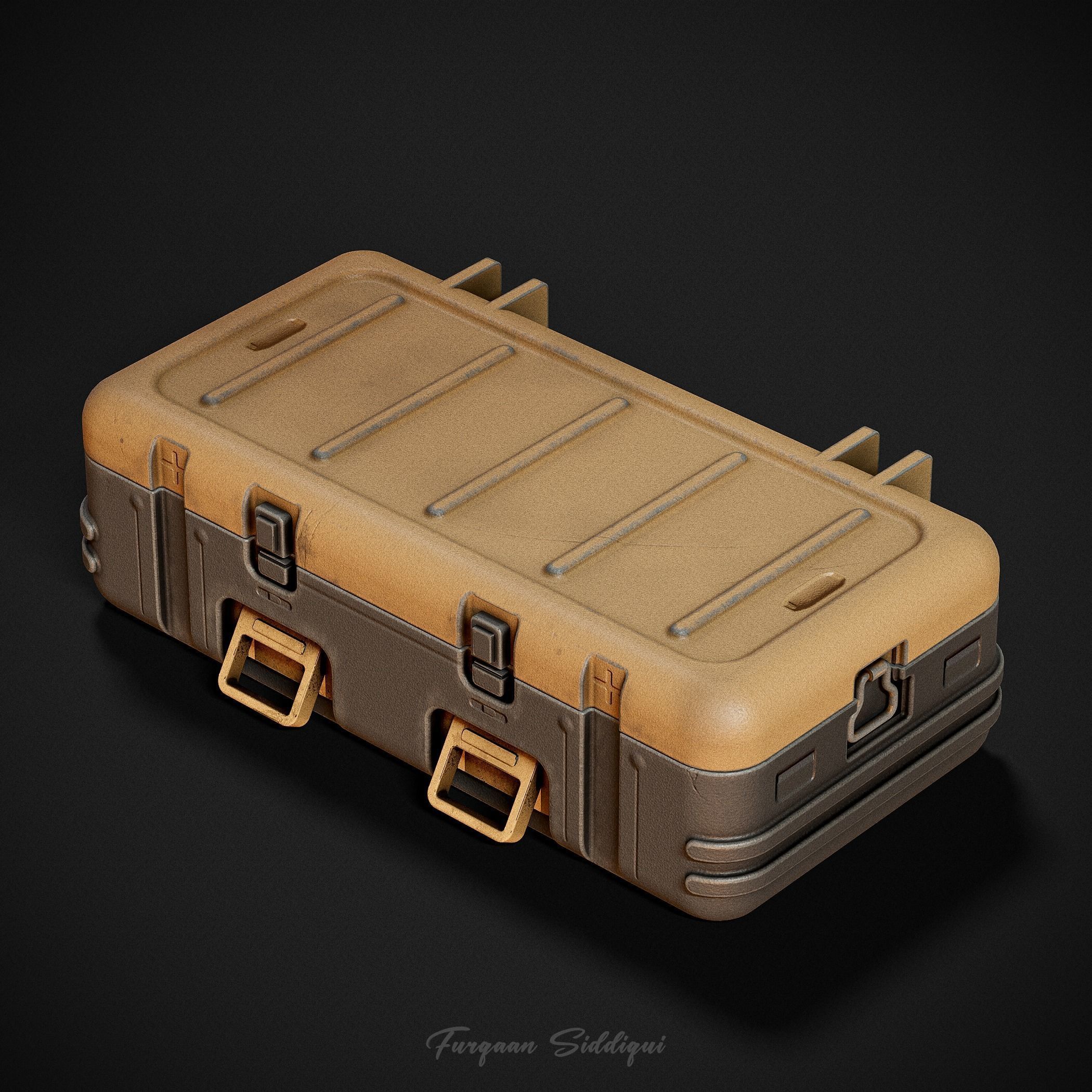 Military Weapon Crate  Low-poly 3D model_3