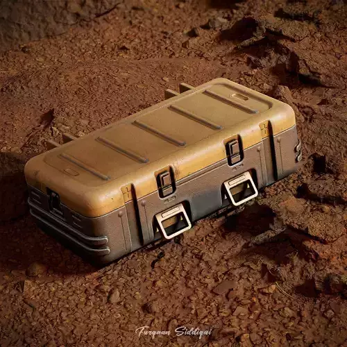 Military Weapon Crate  Low-poly 3D model