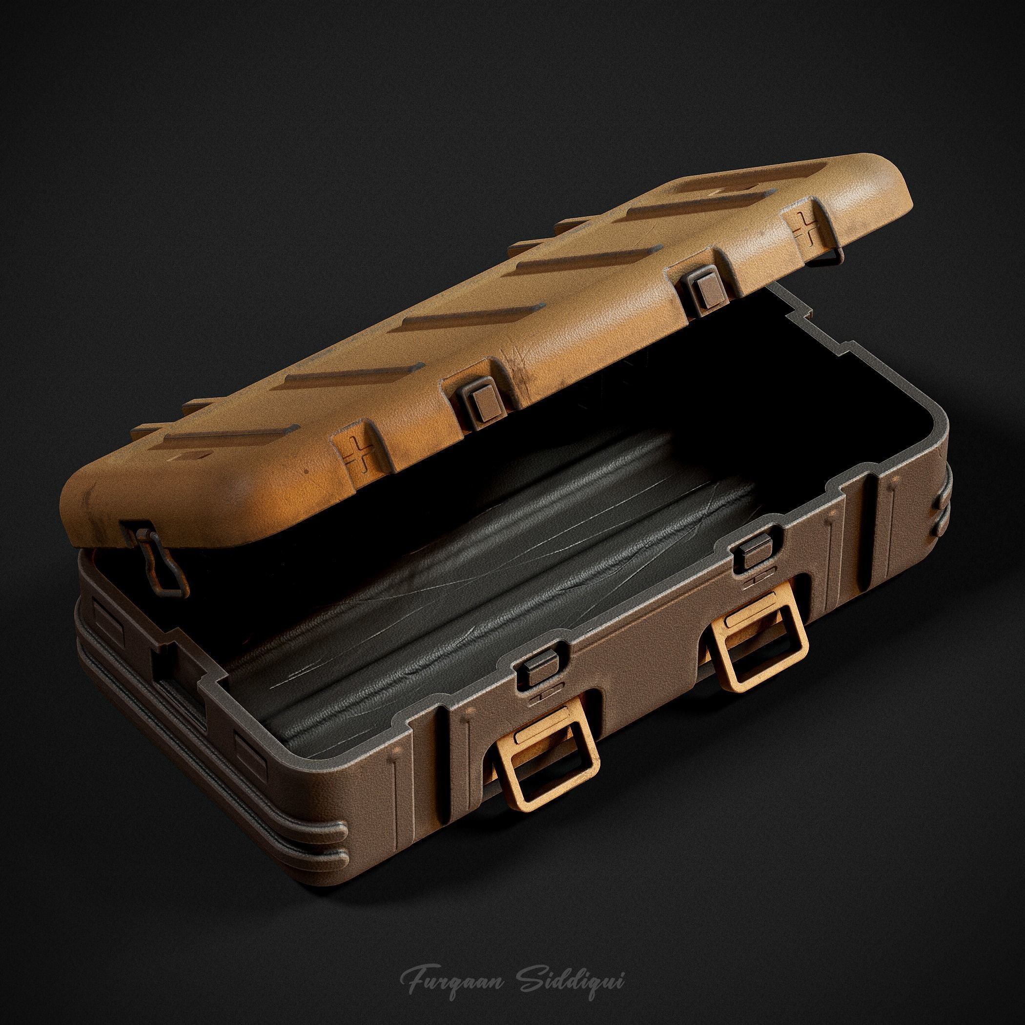 Military Weapon Crate  Low-poly 3D model_6