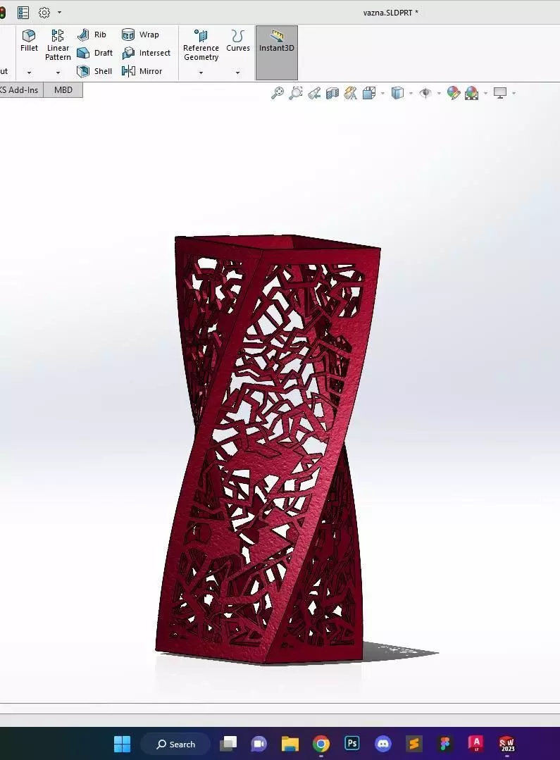 Modern vase 3D print model