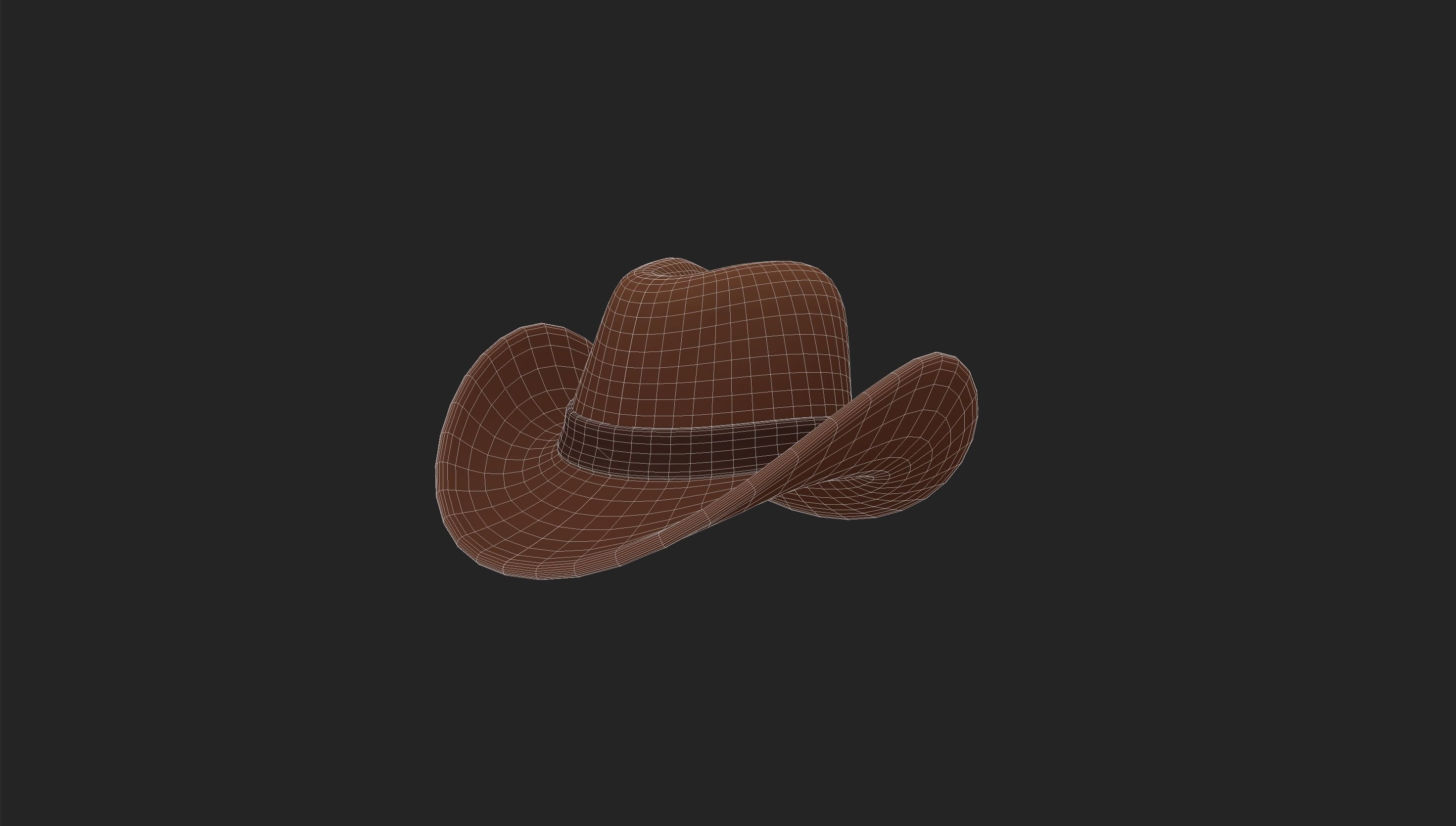 Hat011 Cowboy Hat 3D model_28